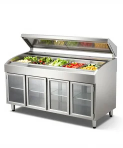 Bàn Salad 1m5 Cánh Kính Fushimavina – ảnh minh họa