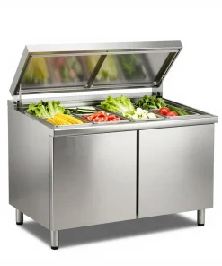 Bàn salad 2 cánh inox Turbo Air KSR15-2 – ảnh minh họa