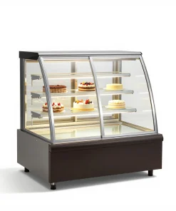 Tủ trưng bày bánh 4 tầng 1m2 kính cong Sanden SKC-1203G – ảnh minh họa