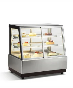 Tủ trưng bày bánh 4 tầng 1m2 kính vuông Sanden SKR-1203G – ảnh minh họa